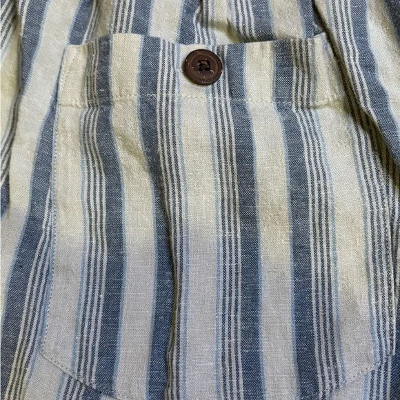 Patagonia Striped Tie Front Hemp Blend Shorts | Size Small - Picture 8 of 10